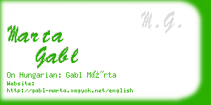 marta gabl business card